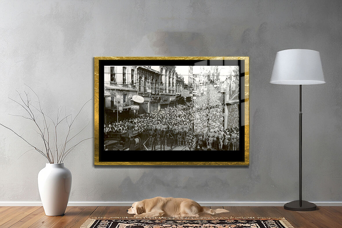 Gazi Mustafa Kemal Atatürk ÖZEL SERİ^# Miyrem  Design Cam Tablo Model: 359