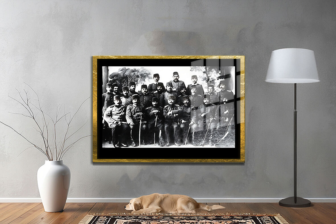 Gazi Mustafa Kemal Atatürk ÖZEL SERİ^# Miyrem  Design Cam Tablo Model: 361