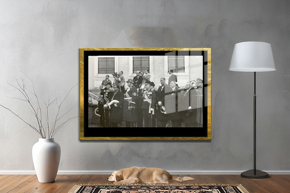 Gazi Mustafa Kemal Atatürk ÖZEL SERİ^# Miyrem  Design Cam Tablo Model: 370