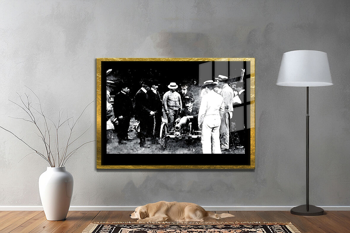 Gazi Mustafa Kemal Atatürk ÖZEL SERİ^# Miyrem  Design Cam Tablo Model: 372