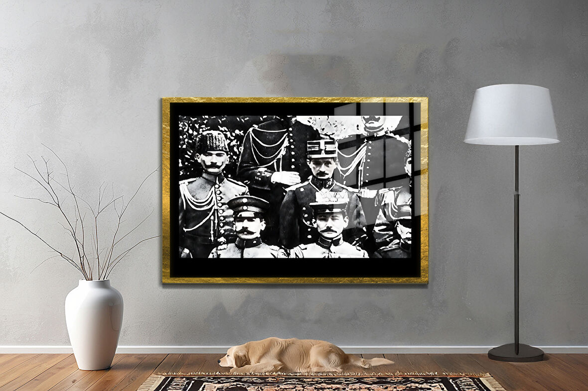 Gazi Mustafa Kemal Atatürk ÖZEL SERİ^# Miyrem  Design Cam Tablo Model: 378