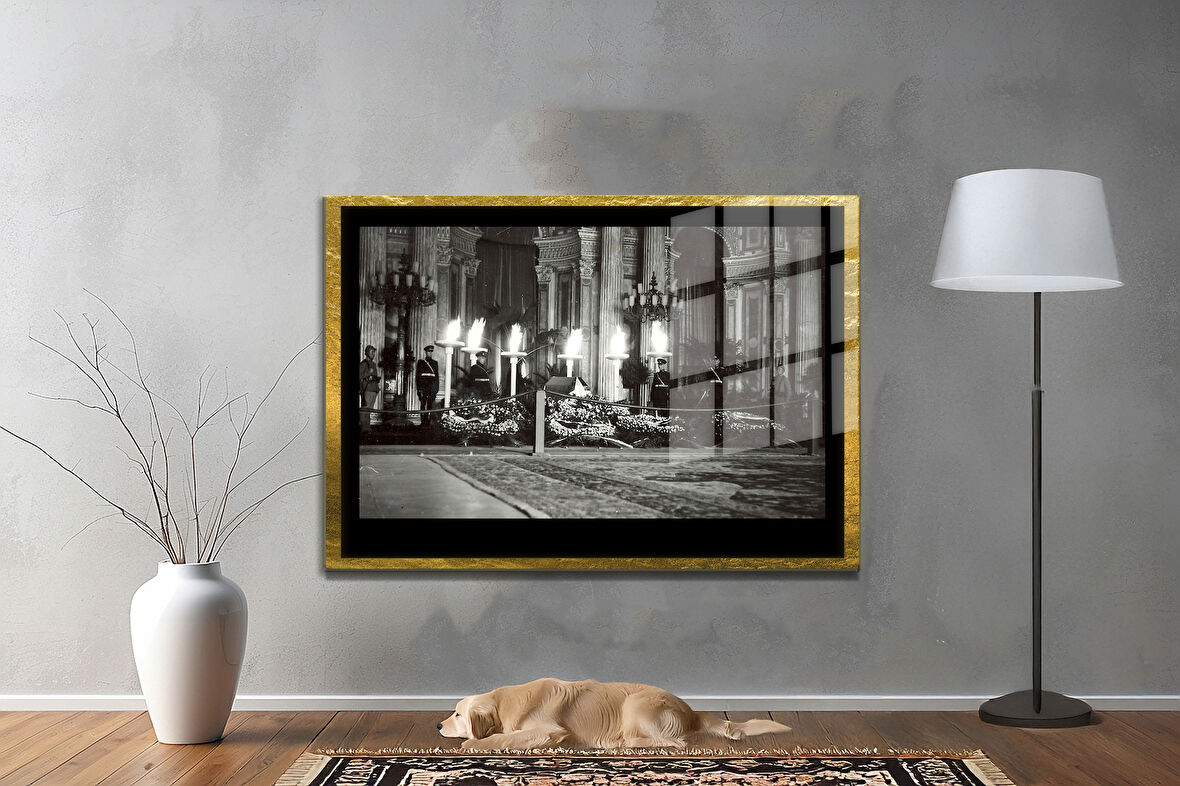 Gazi Mustafa Kemal Atatürk ÖZEL SERİ^# Miyrem  Design Cam Tablo Model: 384