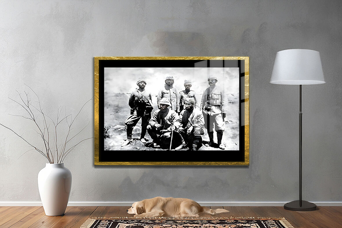 Gazi Mustafa Kemal Atatürk ÖZEL SERİ^# Miyrem  Design Cam Tablo Model: 386