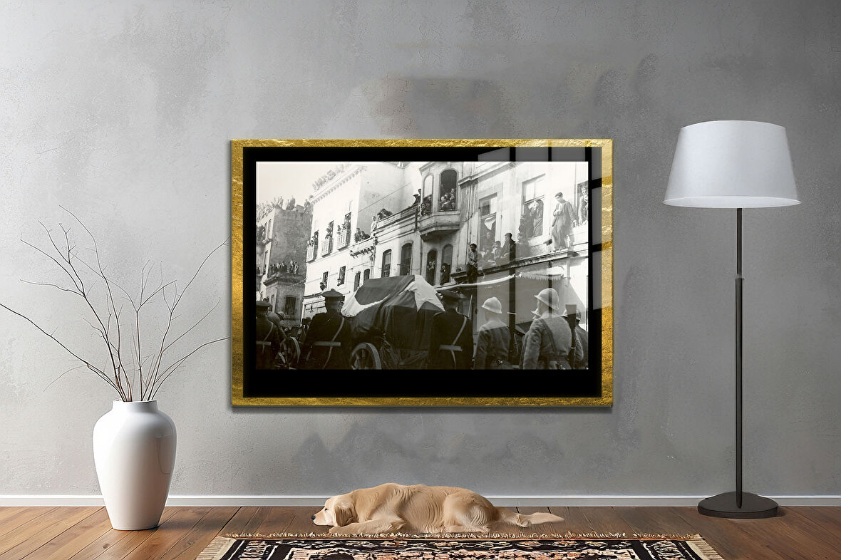 Gazi Mustafa Kemal Atatürk ÖZEL SERİ^# Miyrem  Design Cam Tablo Model: 402