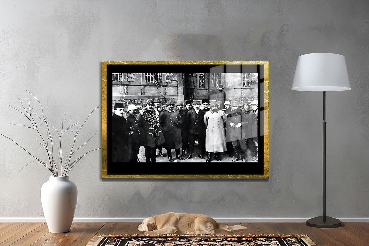 Gazi Mustafa Kemal Atatürk ÖZEL SERİ^# Miyrem  Design Cam Tablo Model: 406