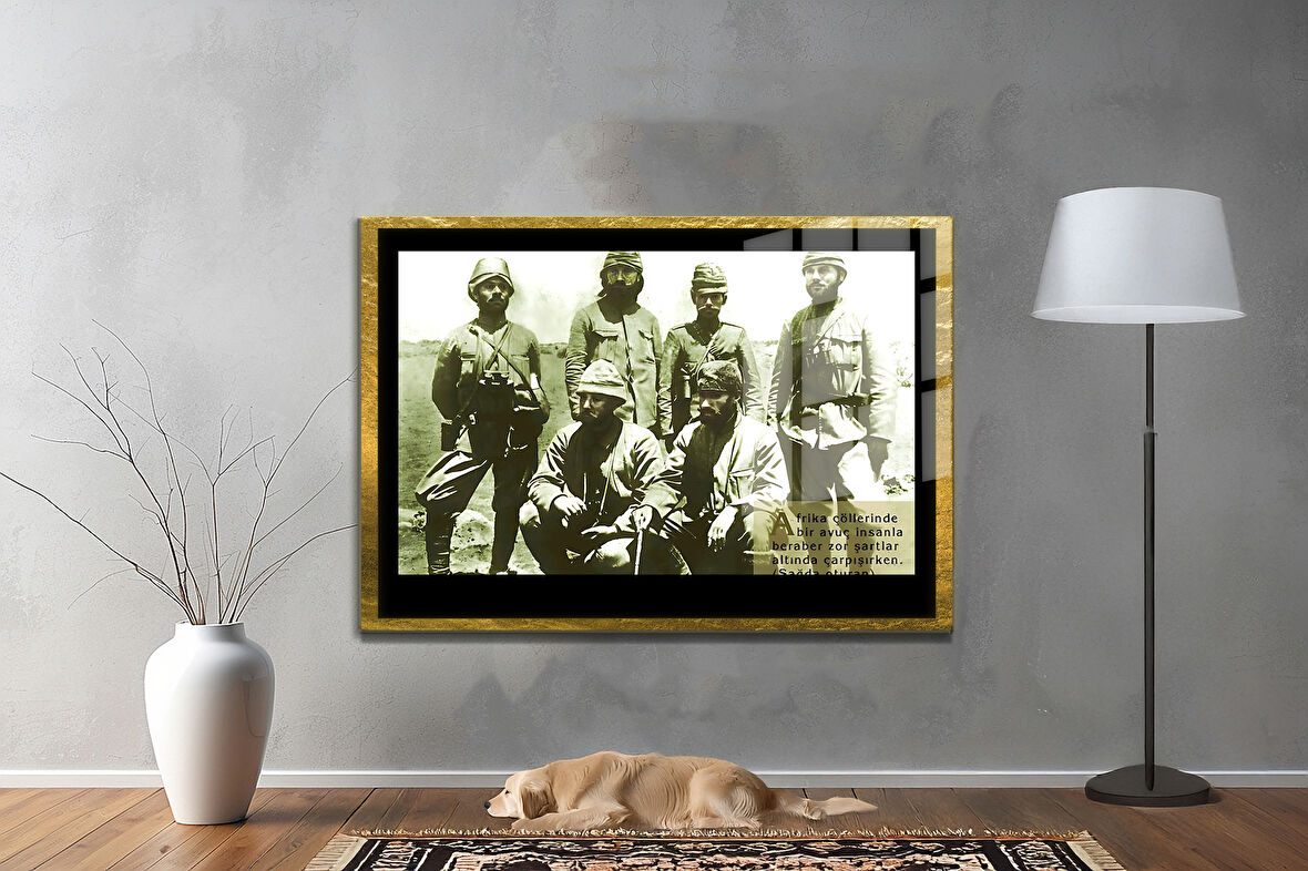 Gazi Mustafa Kemal Atatürk ÖZEL SERİ^# Miyrem  Design Cam Tablo Model: 413