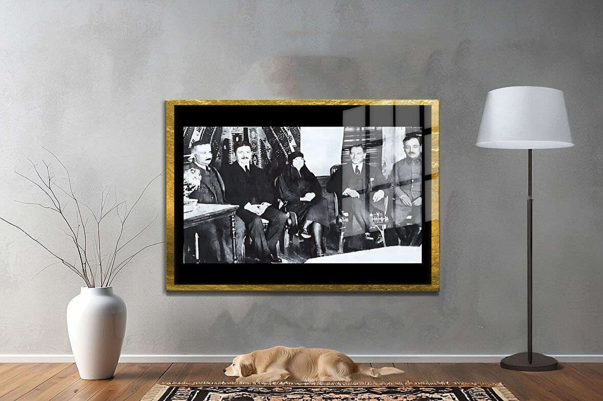 Gazi Mustafa Kemal Atatürk ÖZEL SERİ^# Miyrem  Design Cam Tablo Model: 418