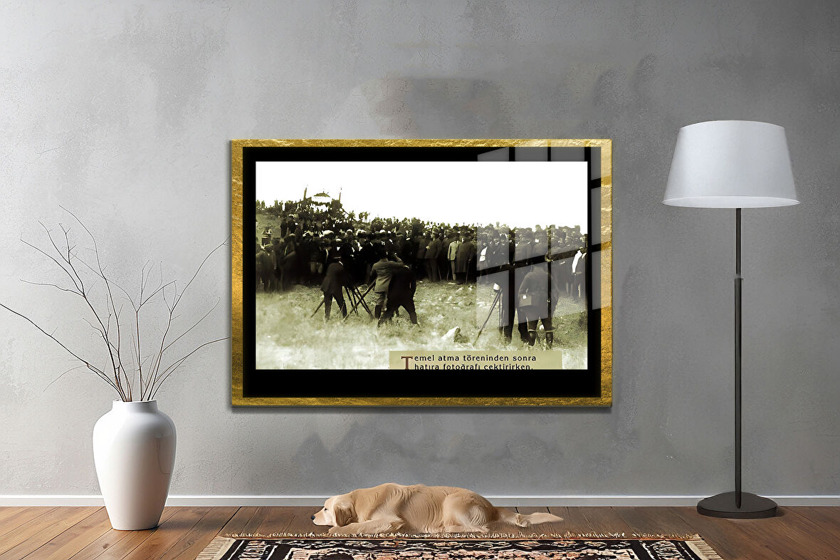 Gazi Mustafa Kemal Atatürk ÖZEL SERİ^# Miyrem  Design Cam Tablo Model: 529