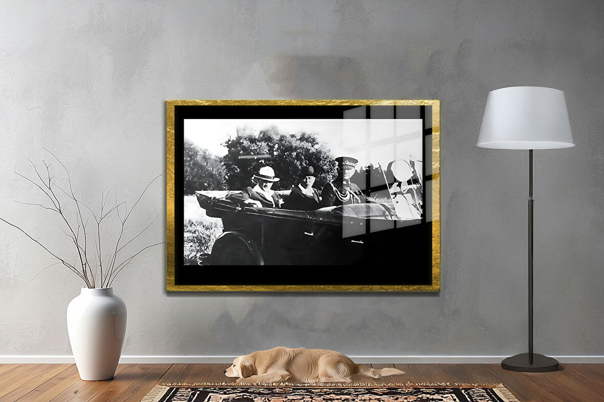Gazi Mustafa Kemal Atatürk ÖZEL SERİ^# Miyrem  Design Cam Tablo Model: 562