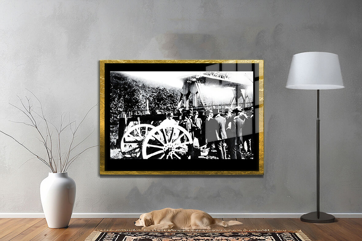 Gazi Mustafa Kemal Atatürk ÖZEL SERİ^# Miyrem  Design Cam Tablo Model: 593