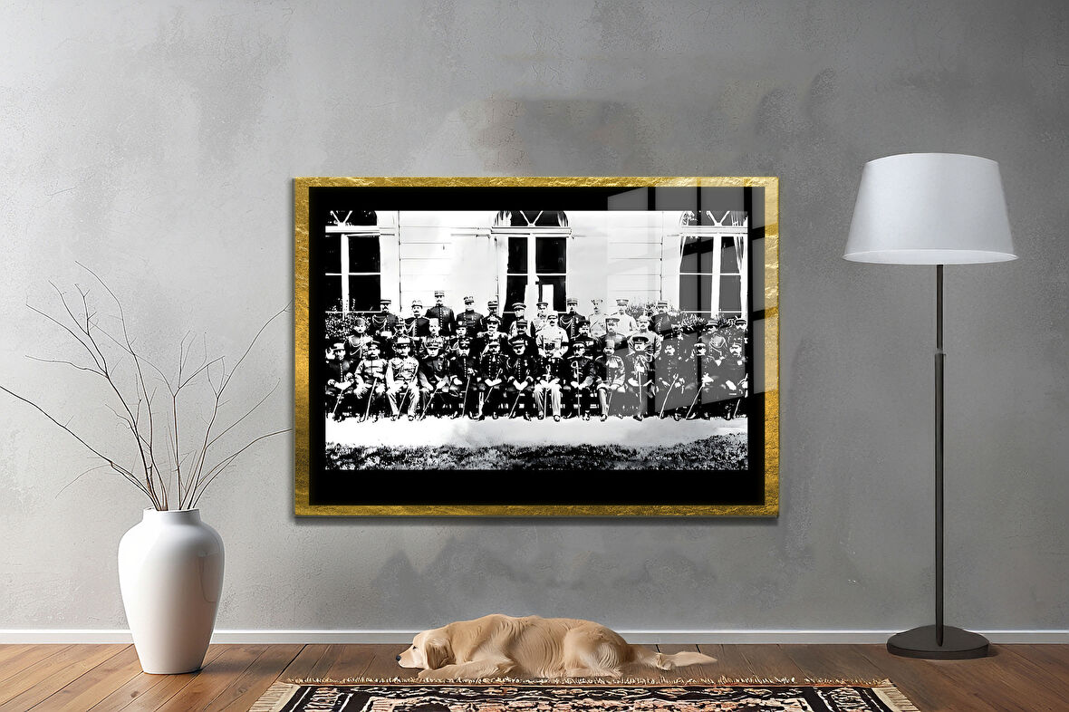 Gazi Mustafa Kemal Atatürk ÖZEL SERİ^# Miyrem  Design Cam Tablo Model: 595