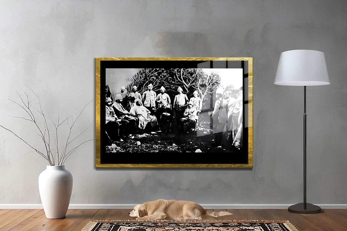 Gazi Mustafa Kemal Atatürk ÖZEL SERİ^# Miyrem  Design Cam Tablo Model: 597