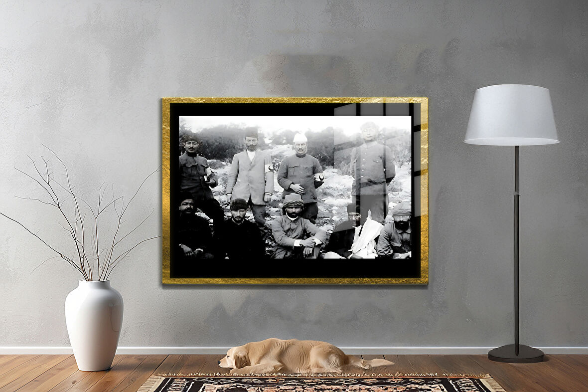 Gazi Mustafa Kemal Atatürk ÖZEL SERİ^# Miyrem  Design Cam Tablo Model: 599