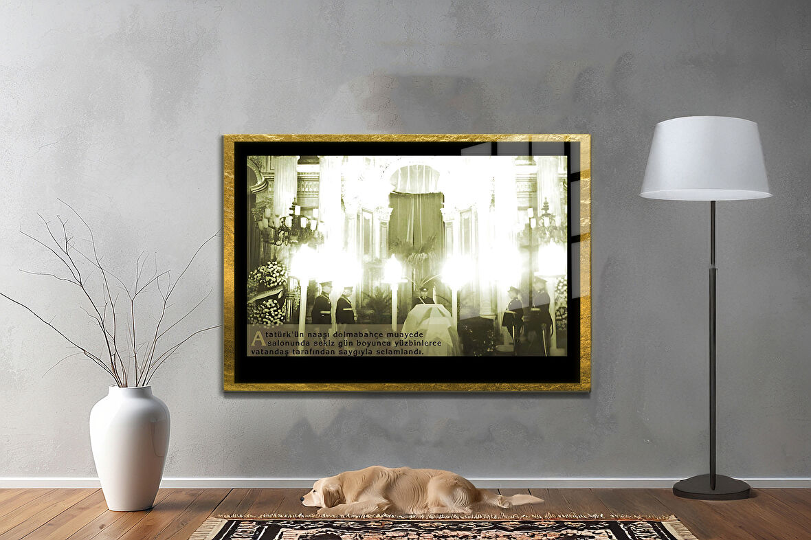 Gazi Mustafa Kemal Atatürk ÖZEL SERİ^# Miyrem  Design Cam Tablo Model: 600