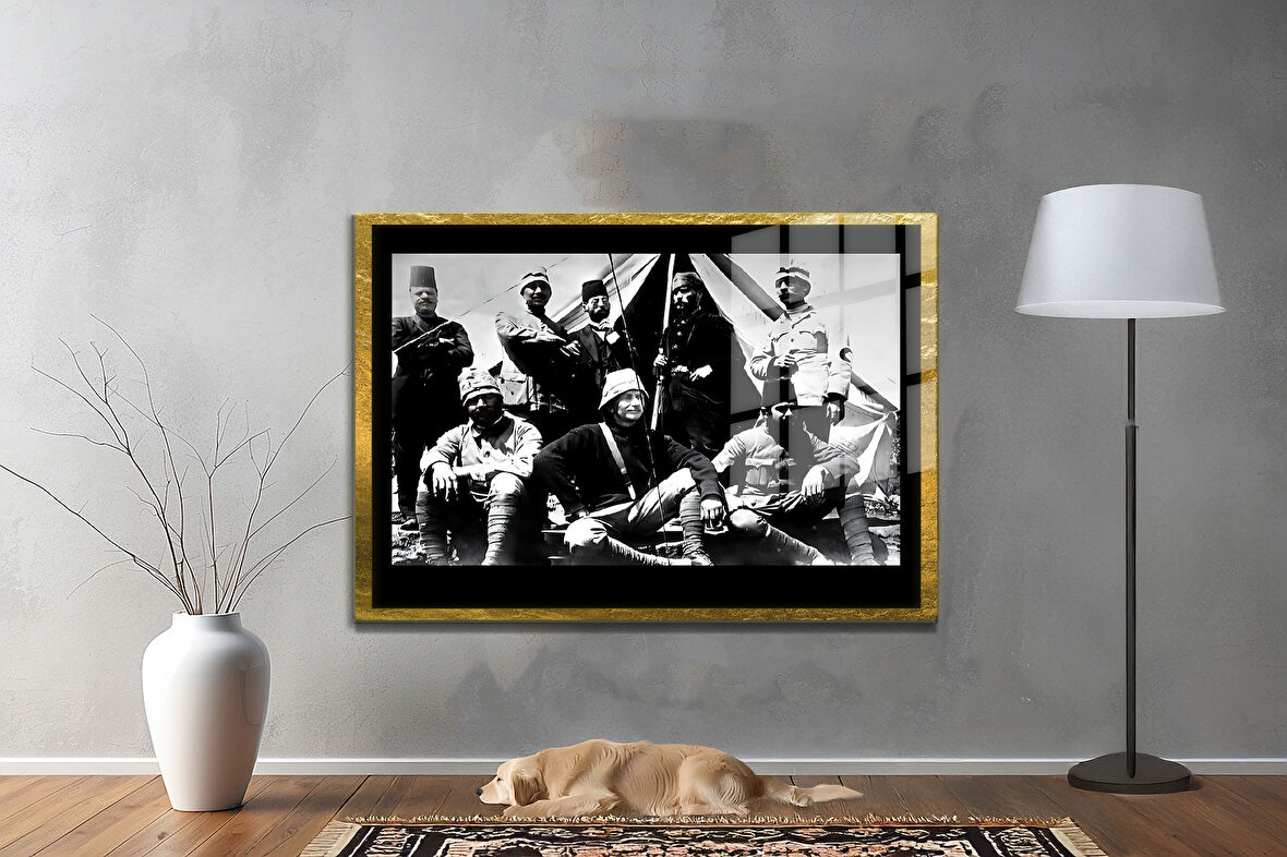 Gazi Mustafa Kemal Atatürk ÖZEL SERİ^# Miyrem  Design Cam Tablo Model: 601