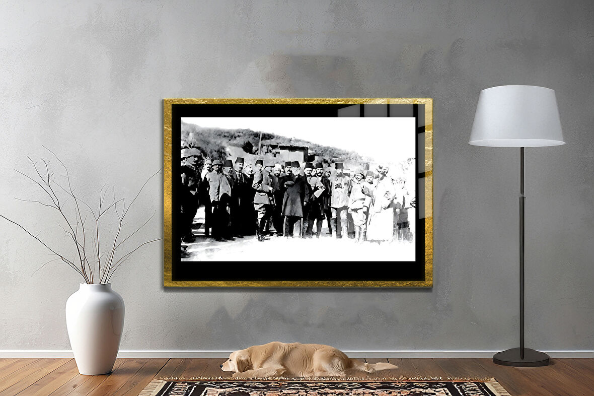 Gazi Mustafa Kemal Atatürk ÖZEL SERİ^# Miyrem  Design Cam Tablo Model: 603