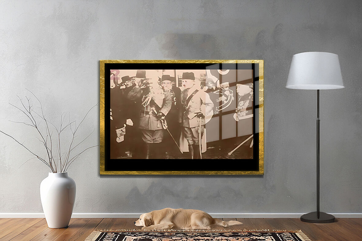 Gazi Mustafa Kemal Atatürk ÖZEL SERİ^# Miyrem  Design Cam Tablo Model: 616