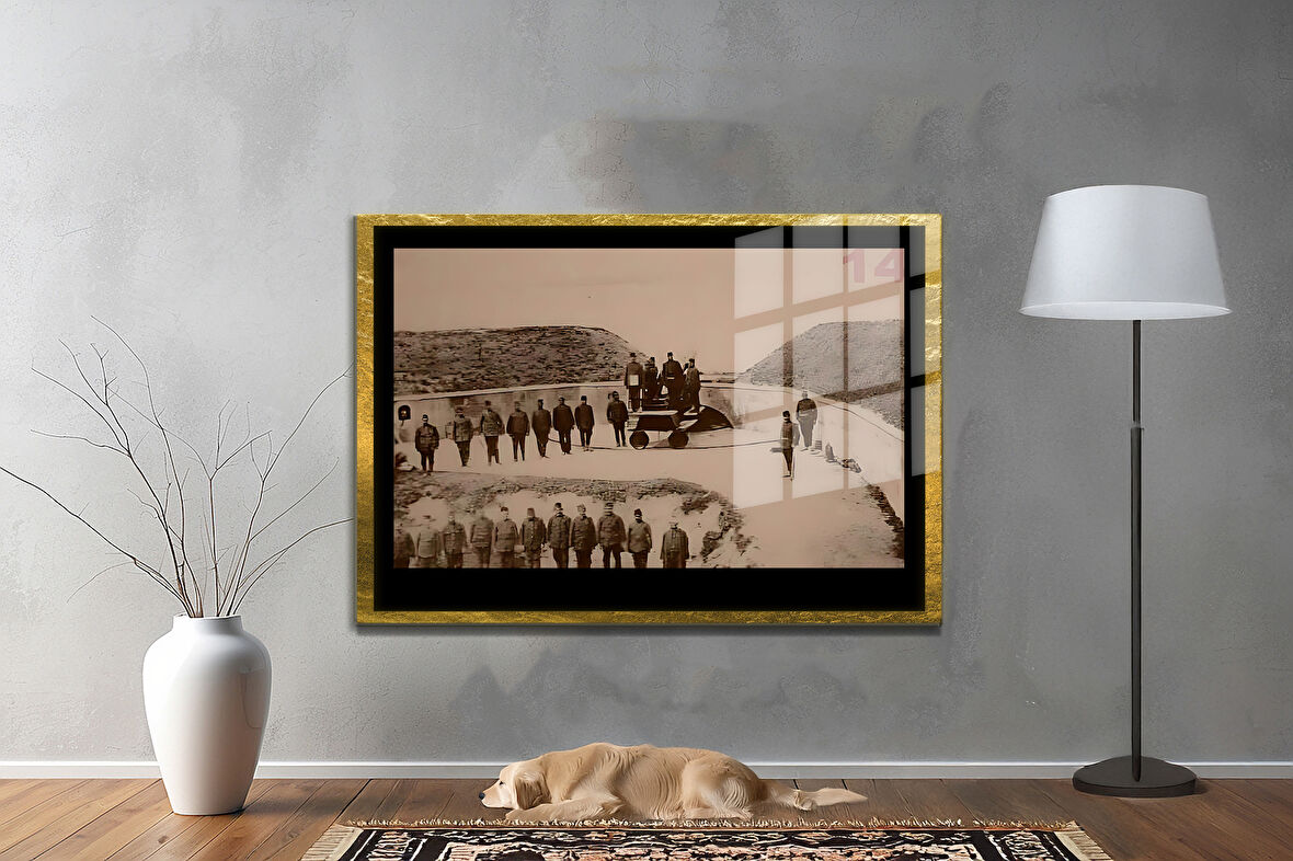 Gazi Mustafa Kemal Atatürk ÖZEL SERİ^# Miyrem  Design Cam Tablo Model: 623