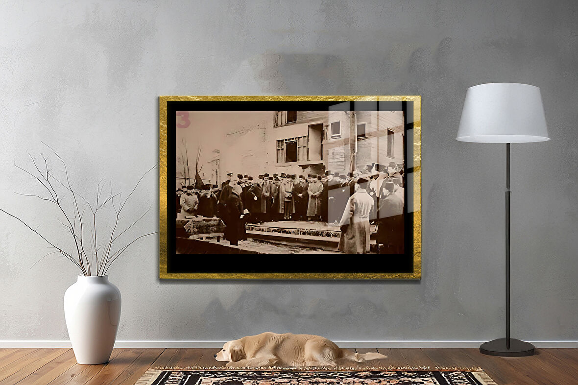 Gazi Mustafa Kemal Atatürk ÖZEL SERİ^# Miyrem  Design Cam Tablo Model: 633