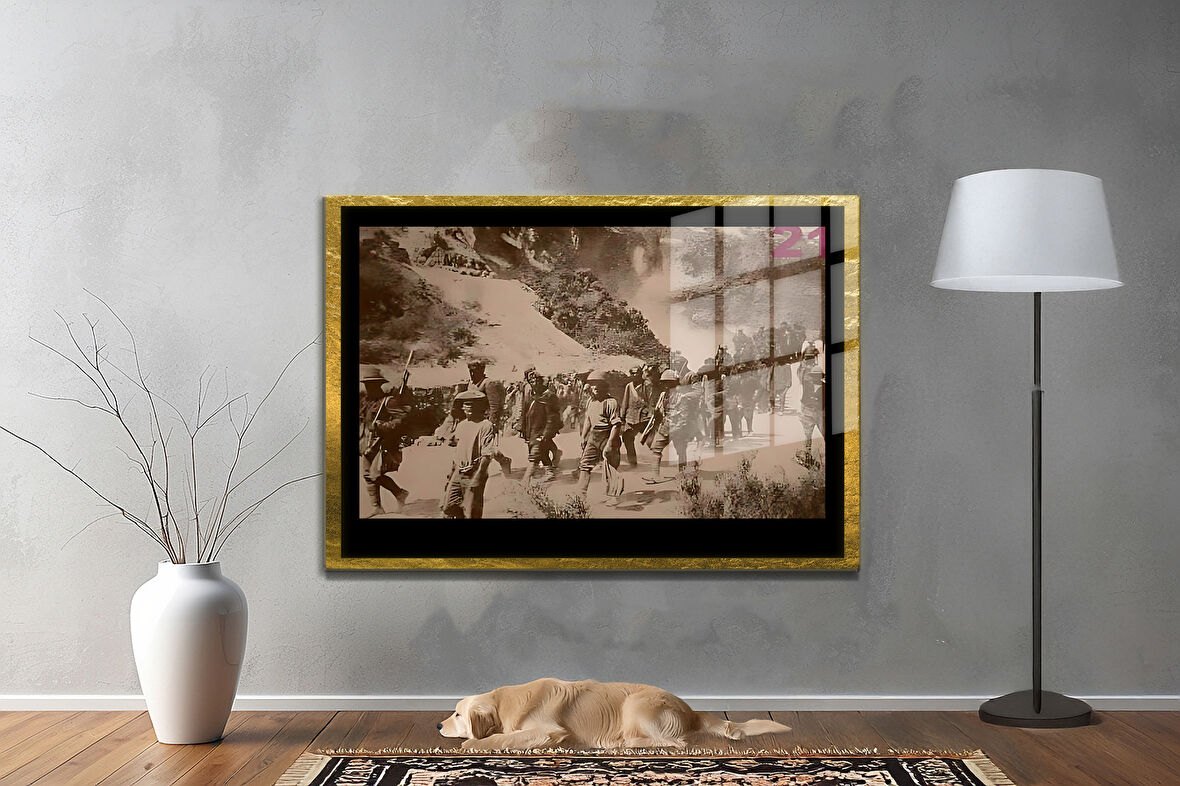 Gazi Mustafa Kemal Atatürk ÖZEL SERİ^# Miyrem  Design Cam Tablo Model: 637