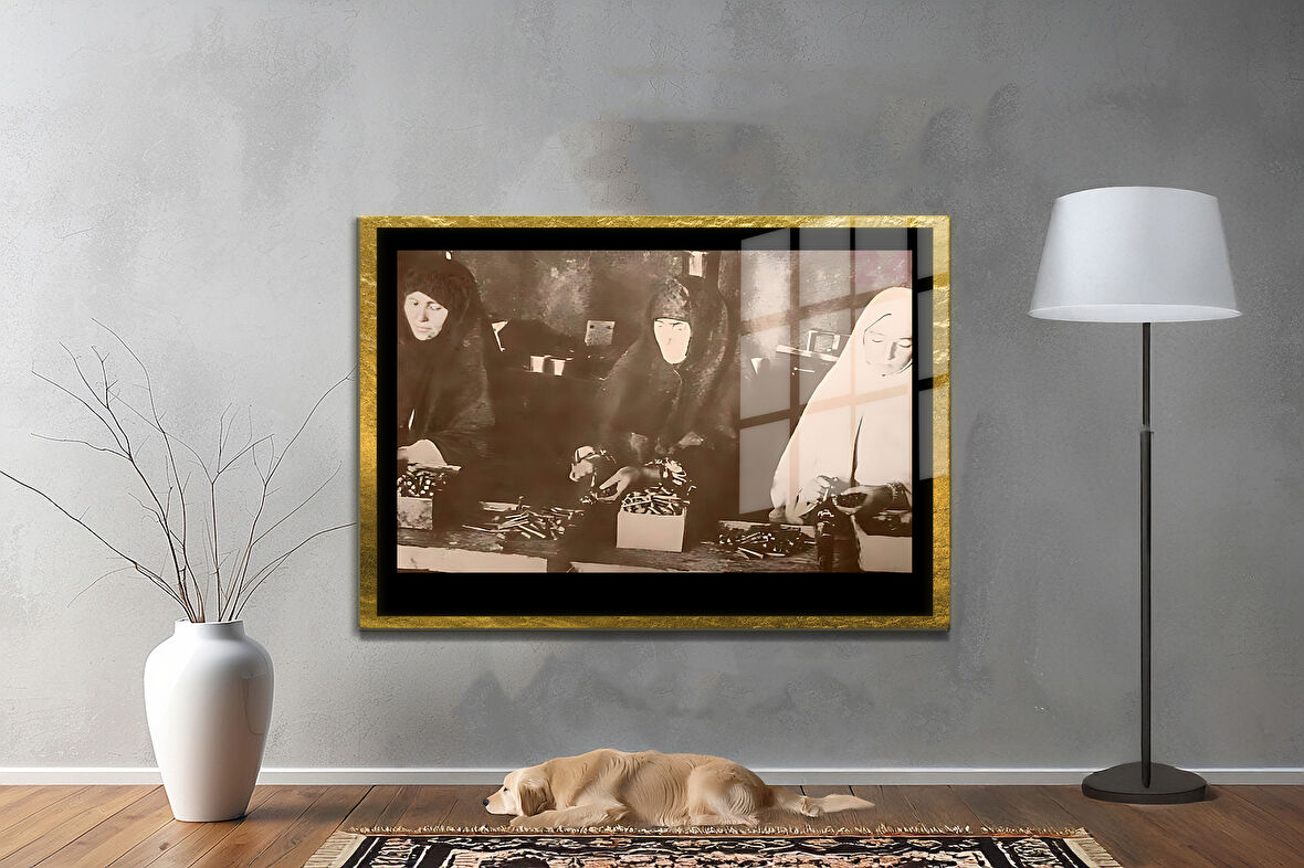 Gazi Mustafa Kemal Atatürk ÖZEL SERİ^# Miyrem  Design Cam Tablo Model: 643