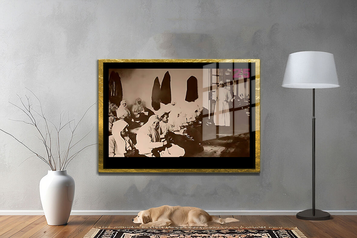 Gazi Mustafa Kemal Atatürk ÖZEL SERİ^# Miyrem  Design Cam Tablo Model: 645