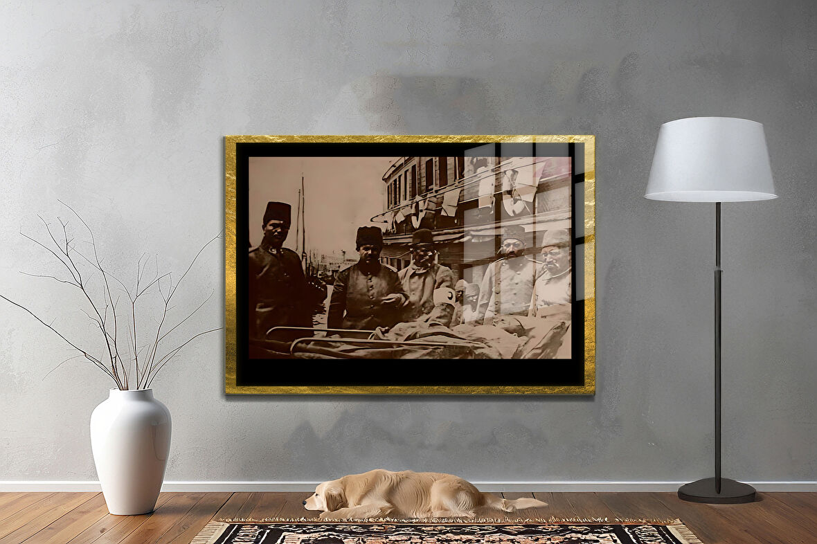 Gazi Mustafa Kemal Atatürk ÖZEL SERİ^# Miyrem  Design Cam Tablo Model: 649