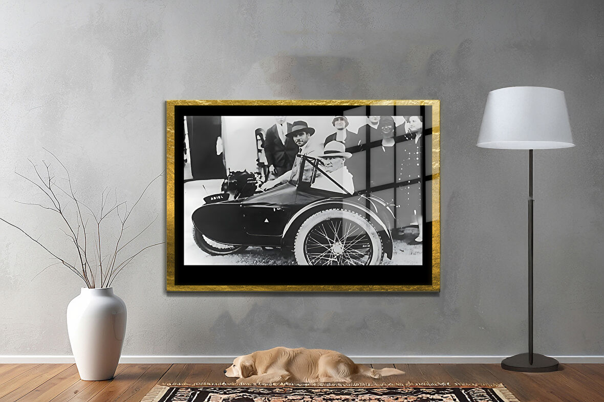 Gazi Mustafa Kemal Atatürk ÖZEL SERİ^# Miyrem  Design Cam Tablo Model: 654