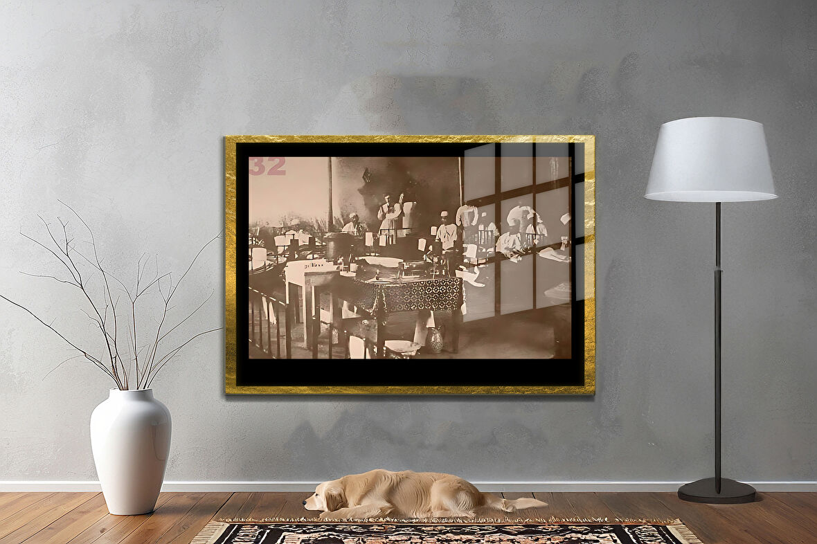 Gazi Mustafa Kemal Atatürk ÖZEL SERİ^# Miyrem  Design Cam Tablo Model: 657