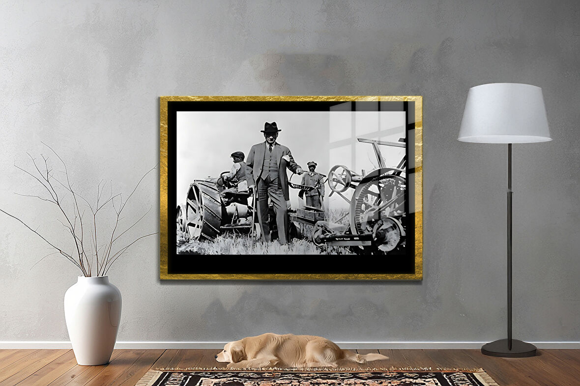 Gazi Mustafa Kemal Atatürk ÖZEL SERİ^# Miyrem  Design Cam Tablo Model: 668