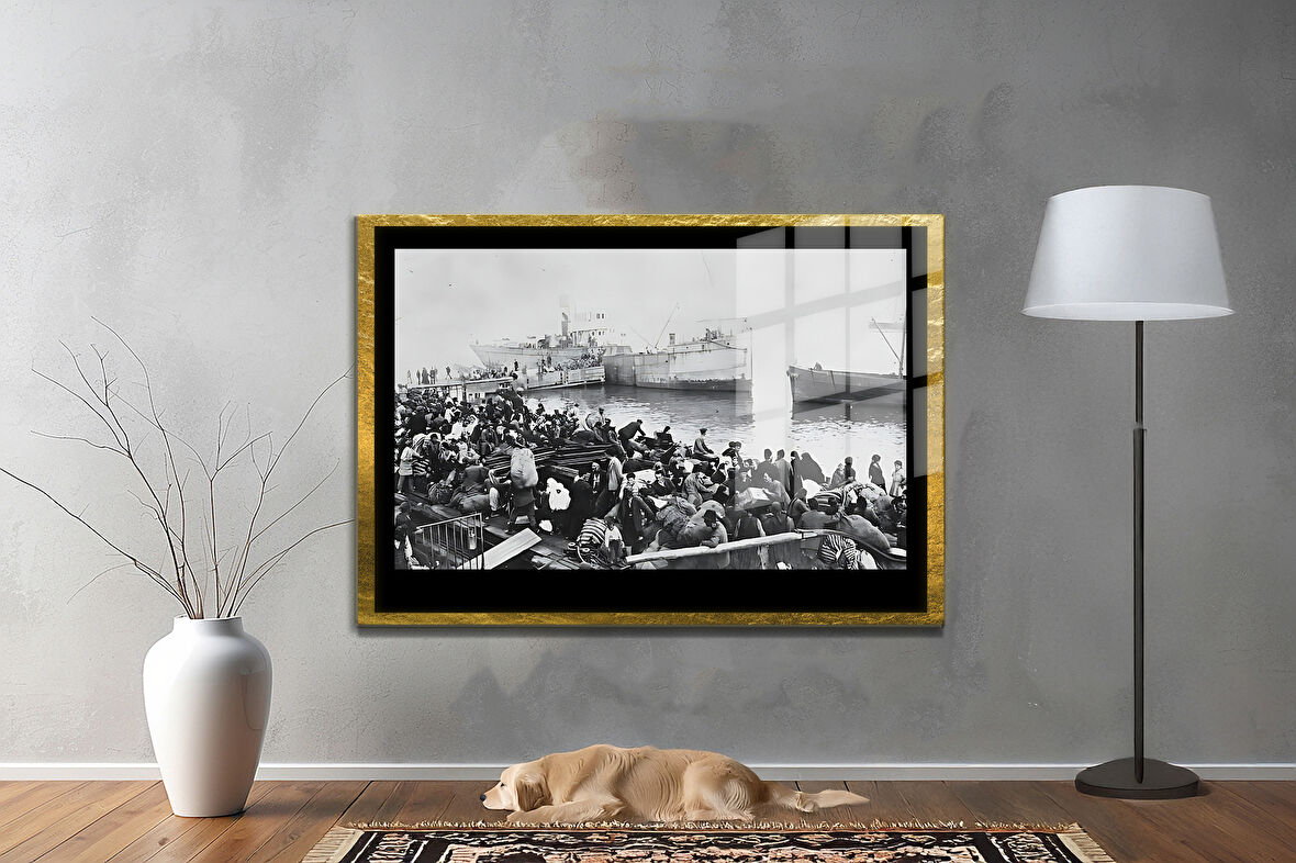 Gazi Mustafa Kemal Atatürk ÖZEL SERİ^# Miyrem  Design Cam Tablo Model: 672
