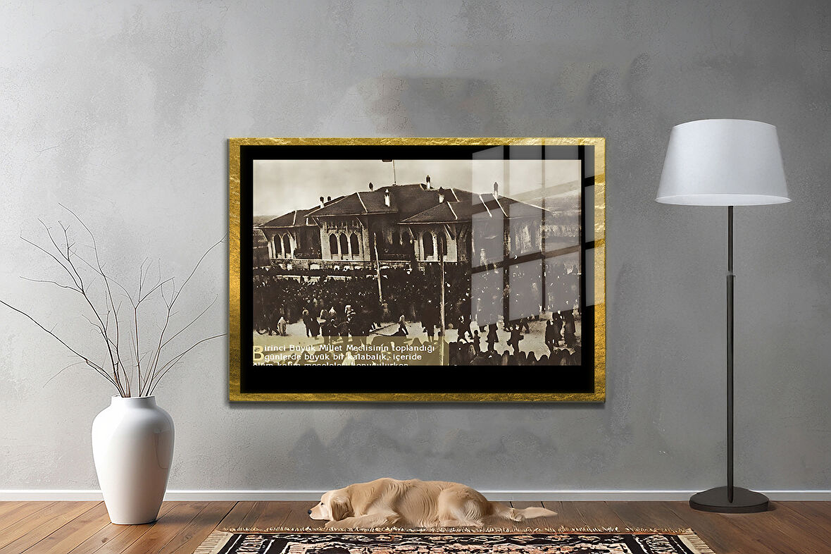 Gazi Mustafa Kemal Atatürk ÖZEL SERİ^# Miyrem  Design Cam Tablo Model: 685
