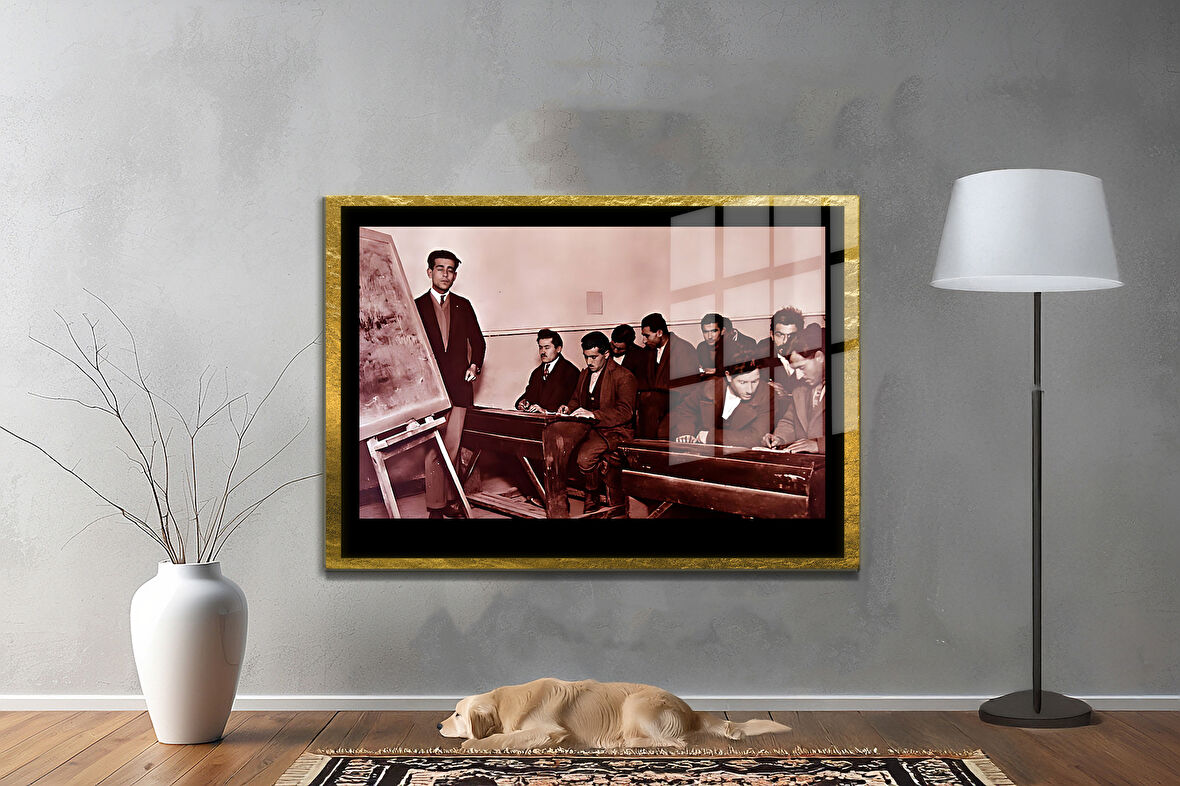 Gazi Mustafa Kemal Atatürk ÖZEL SERİ^# Miyrem  Design Cam Tablo Model: 690