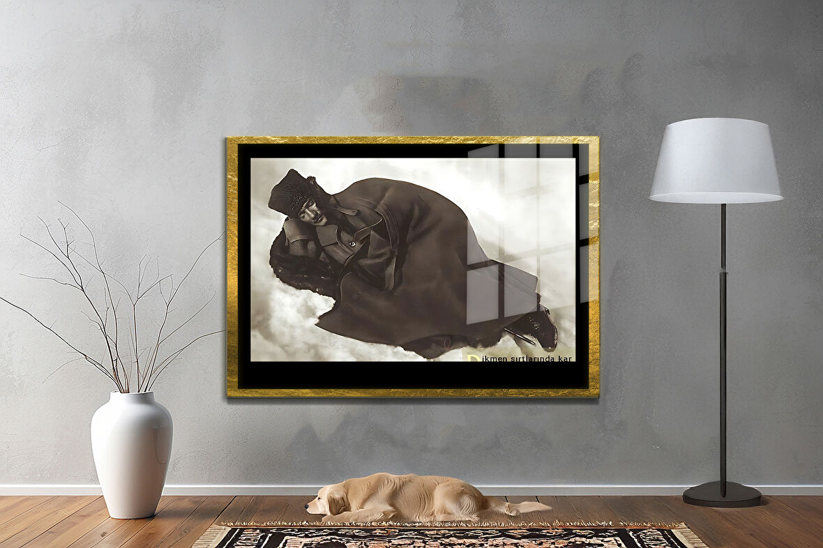 Gazi Mustafa Kemal Atatürk ÖZEL SERİ^# Miyrem  Design Cam Tablo Model: 693