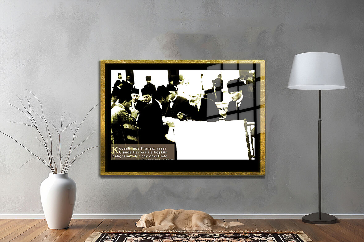 Gazi Mustafa Kemal Atatürk ÖZEL SERİ^# Miyrem  Design Cam Tablo Model: 721