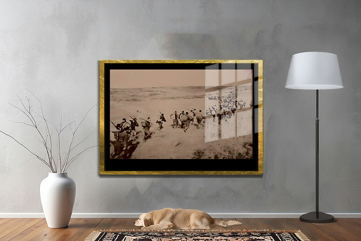 Gazi Mustafa Kemal Atatürk ÖZEL SERİ^# Miyrem  Design Cam Tablo Model: 725