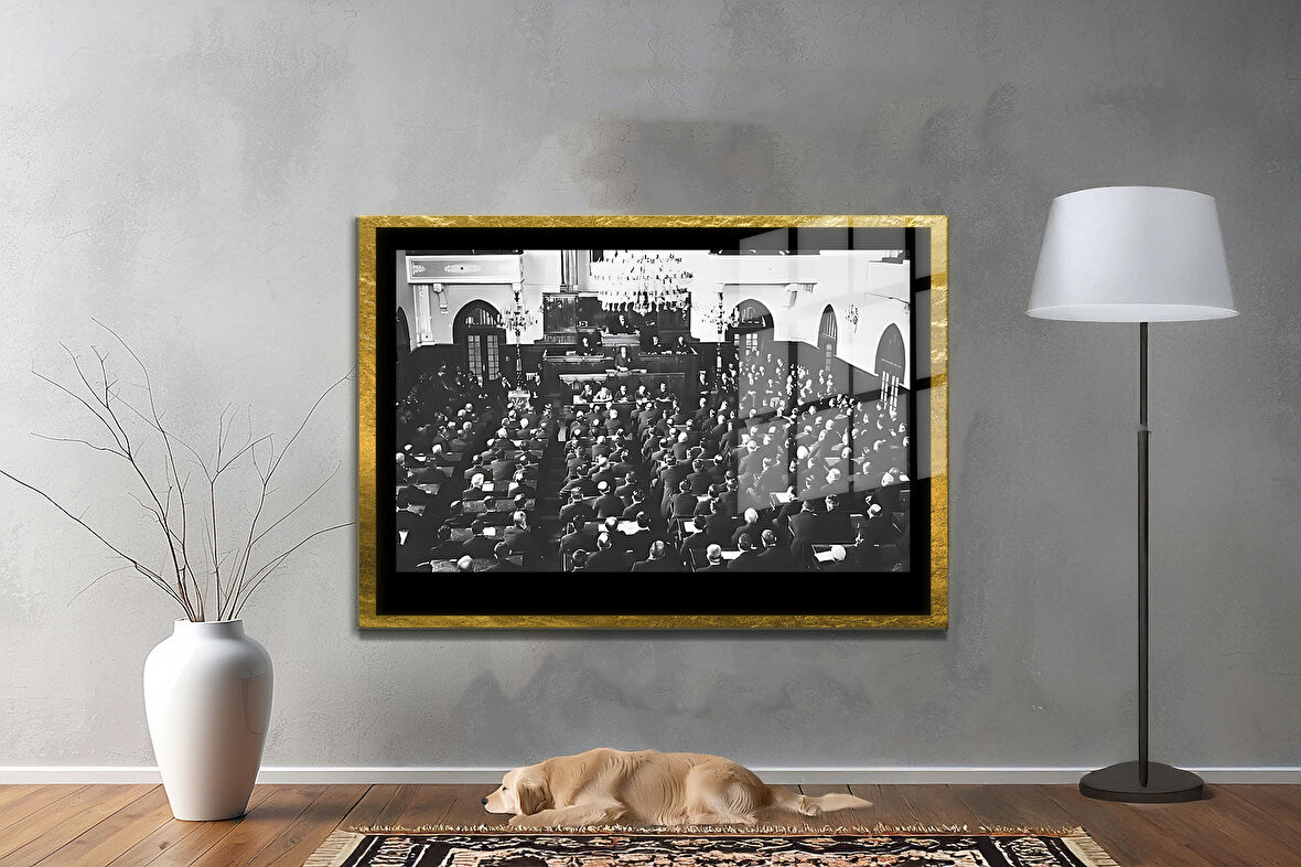 Gazi Mustafa Kemal Atatürk ÖZEL SERİ^# Miyrem  Design Cam Tablo Model: 738