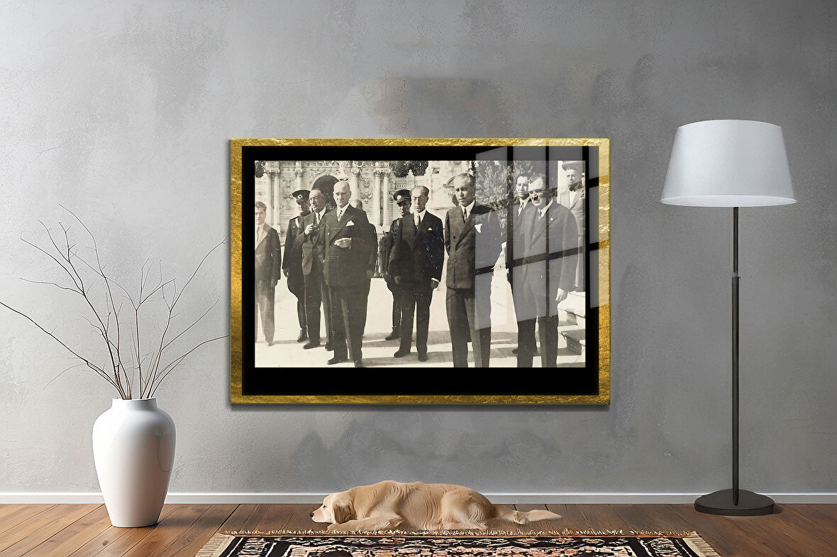 Gazi Mustafa Kemal Atatürk ÖZEL SERİ^# Miyrem  Design Cam Tablo Model: 756