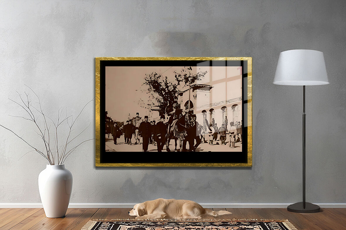 Gazi Mustafa Kemal Atatürk ÖZEL SERİ^# Miyrem  Design Cam Tablo Model: 761