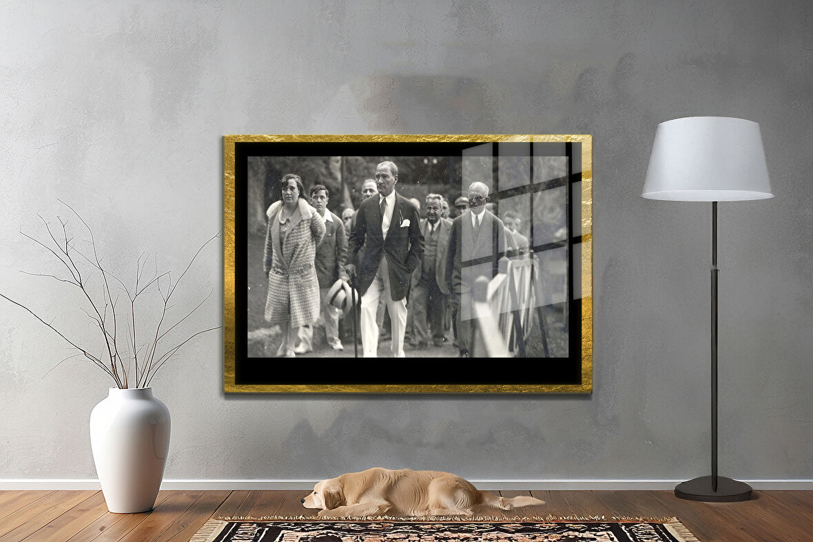 Gazi Mustafa Kemal Atatürk ÖZEL SERİ^# Miyrem  Design Cam Tablo Model: 766