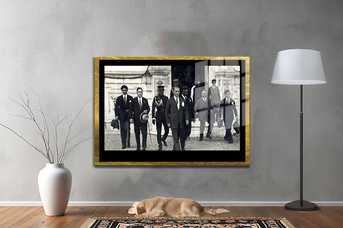 Gazi Mustafa Kemal Atatürk ÖZEL SERİ^# Miyrem  Design Cam Tablo Model: 767