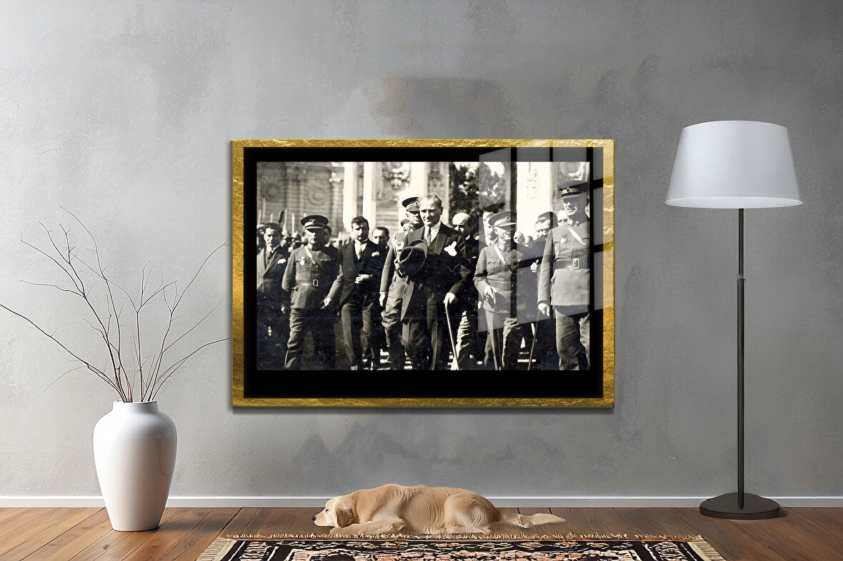Gazi Mustafa Kemal Atatürk ÖZEL SERİ^# Miyrem  Design Cam Tablo Model: 781