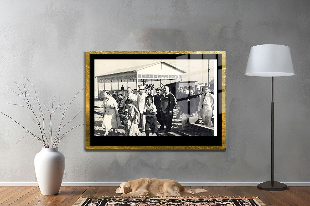 Gazi Mustafa Kemal Atatürk ÖZEL SERİ^# Miyrem  Design Cam Tablo Model: 782