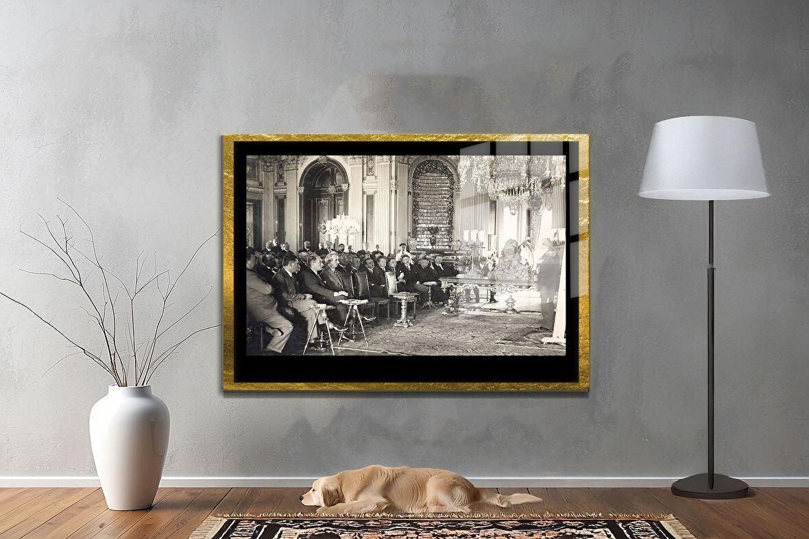 Gazi Mustafa Kemal Atatürk ÖZEL SERİ^# Miyrem  Design Cam Tablo Model: 788