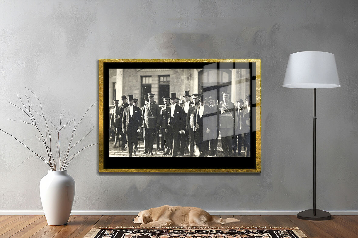 Gazi Mustafa Kemal Atatürk ÖZEL SERİ^# Miyrem  Design Cam Tablo Model: 789