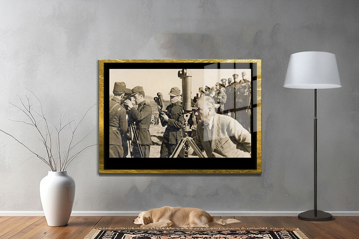 Gazi Mustafa Kemal Atatürk ÖZEL SERİ^# Miyrem  Design Cam Tablo Model: 792