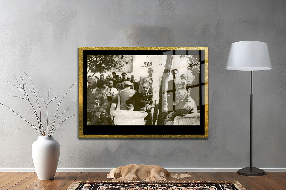 Gazi Mustafa Kemal Atatürk ÖZEL SERİ^# Miyrem  Design Cam Tablo Model: 795