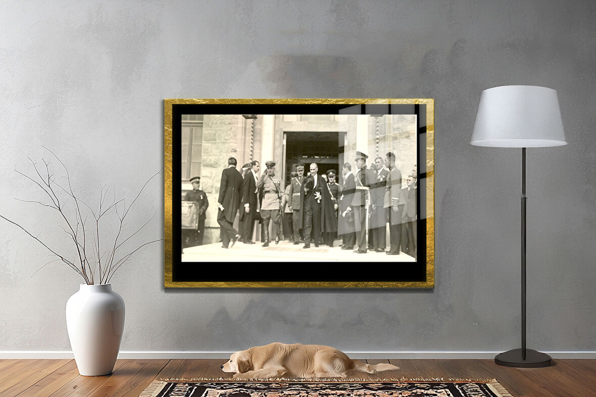 Gazi Mustafa Kemal Atatürk ÖZEL SERİ^# Miyrem  Design Cam Tablo Model: 799