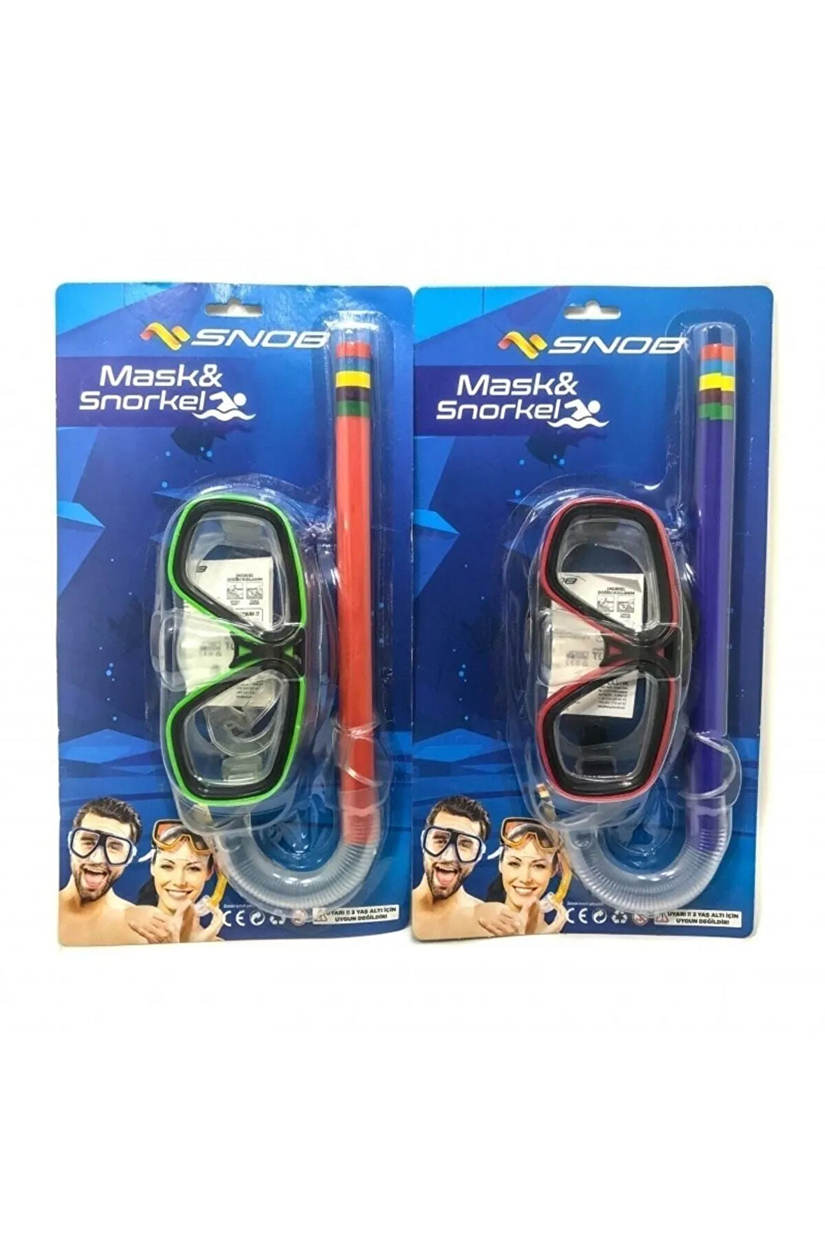 Yüzücü Yetişkin Maske Şnorkel Set