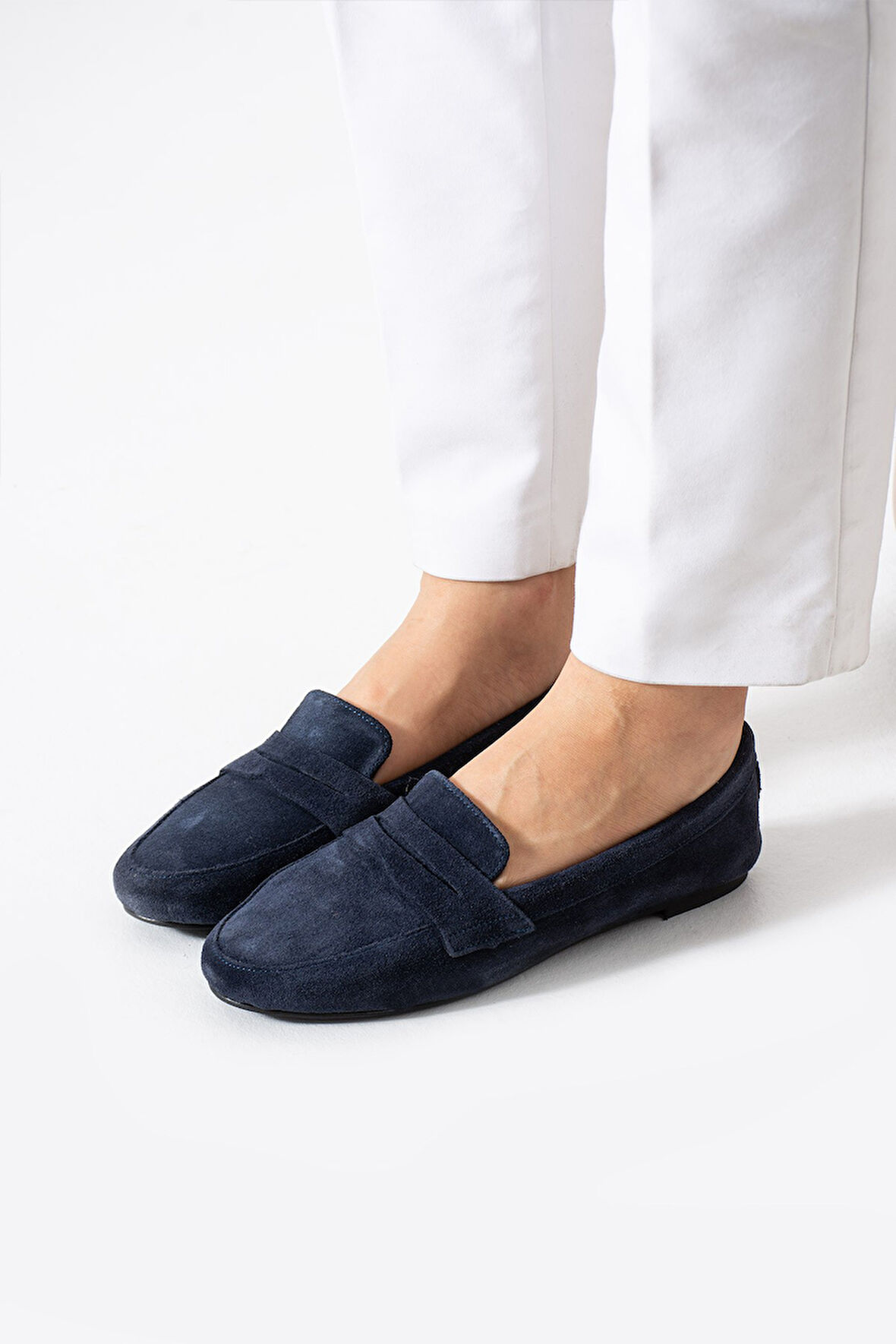 Siena Gerçek Süet, Deri Loafer, Modern, Rahat ve Şık Kadın Loafer Hakiki Deri Ayakkabı